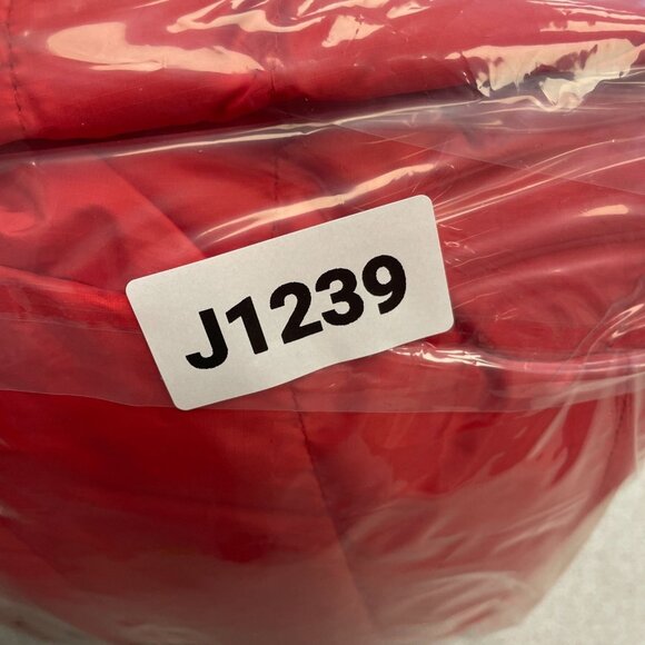 NEW Lands' End Men's L Full Zip Packable Down Jacket Classic Red Lightweight - Picture 10 of 10